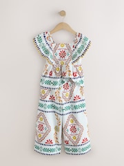 Multi Border Ruffle Blouse and Trousers Set (3-16yrs) - Image 5 of 8