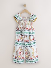 Multi Border Ruffle Blouse and Trousers Set (3-16yrs) - Image 6 of 8