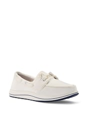 Clarks White Brinkley Edge Shoes - Image 3 of 6