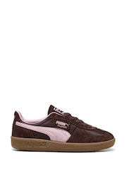 Puma Brown Palermo Vintage Update Trainers - Image 2 of 6