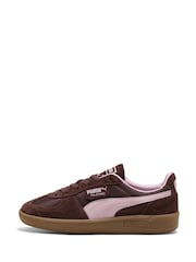 Puma Brown Palermo Vintage Update Trainers - Image 3 of 6
