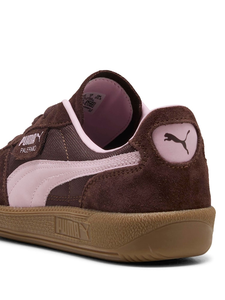 Puma Brown Palermo Vintage Update Trainers - Image 6 of 6