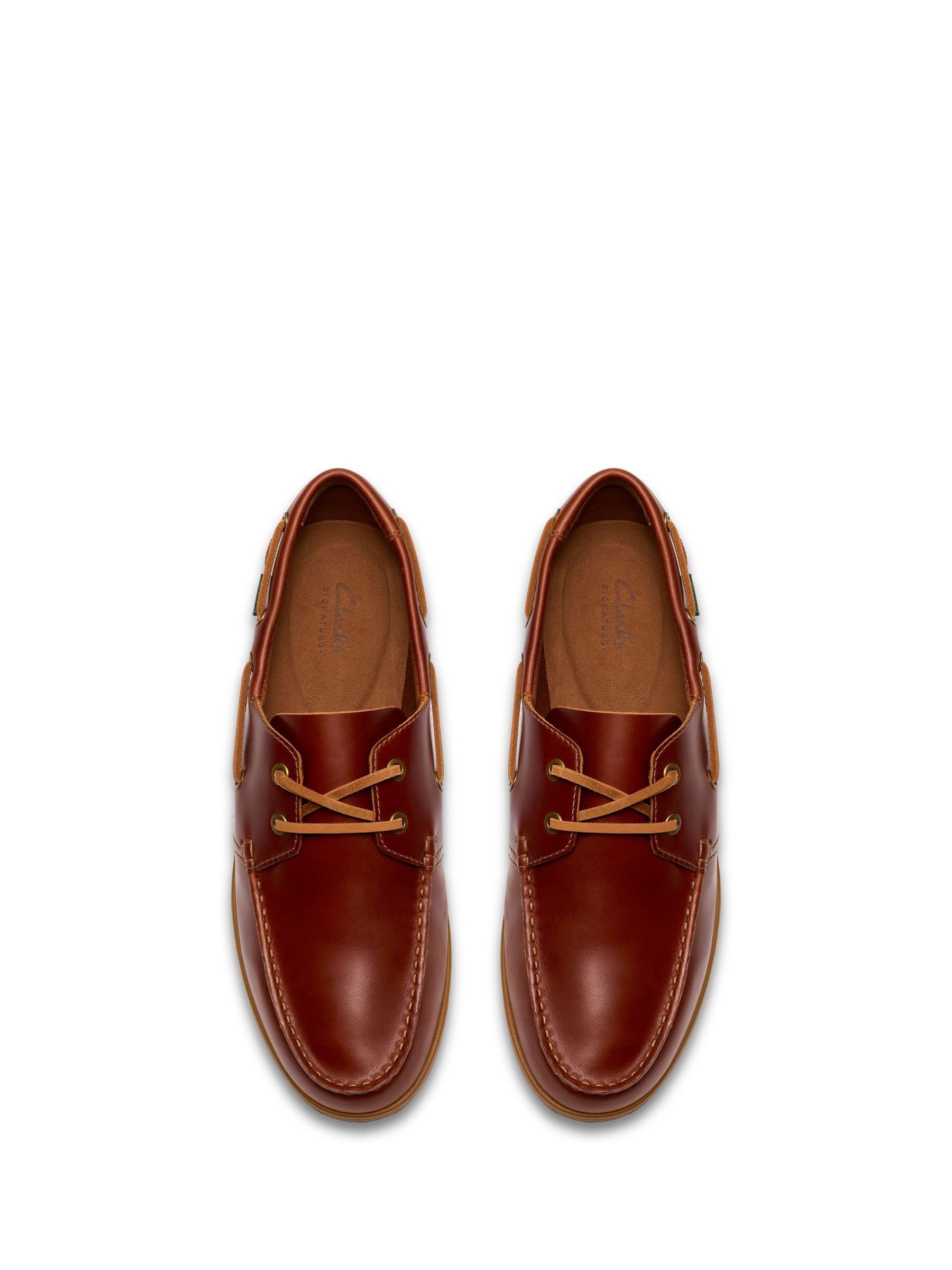 靴 LEATHER BOAT SHOES SOPH-230080 Buy Clarks Brown Charmouth Lace Leather Boat Shoes from Next Romania