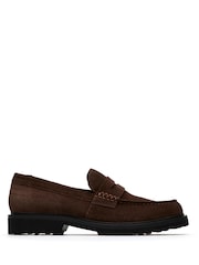Clarks Brown Berwick Lo Loafers - Image 1 of 6