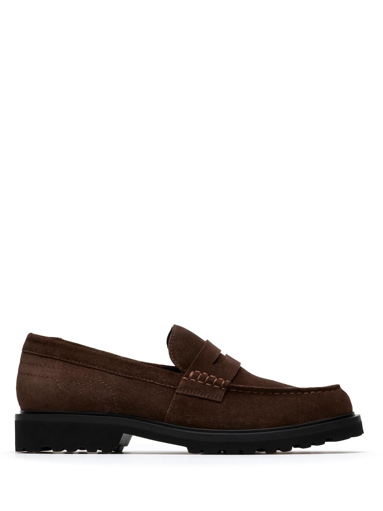 Clarks Brown Berwick Lo Loafers - Image 1 of 6