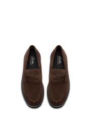 Clarks Brown Berwick Lo Loafers - Image 5 of 6