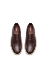Clarks Brown Lockeford Easy Loafers - Image 5 of 6