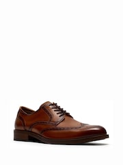 Clarks Brown Standard Fit (G) Craft Remi Tip Shoes - Image 3 of 6