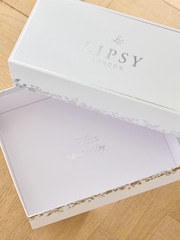 Lipsy Brautsandalen aus Satin mit Perlenverzierung, hohem Plateau und Blockabsatz - Bild 6 von 6