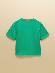 Joules Boys' Archie Green Applique Graphic T-Shirt - Image 4 of 7