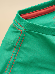 Joules Boys' Archie Green Applique Graphic T-Shirt - Image 6 of 7