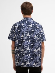 Barbour® International Navy Chappel Printed Shirt - Image 3 of 6