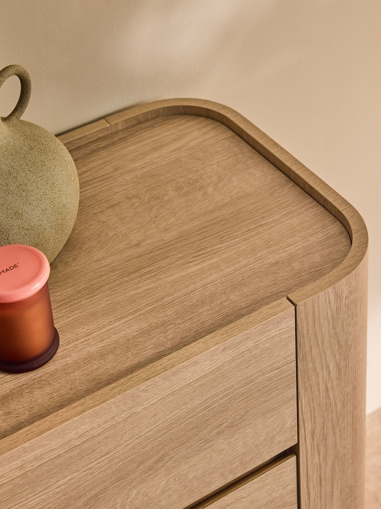 MADE.COM Light Oak Effect 3 Drawer Kain Wide Chest - Image 2 of 2