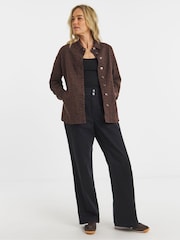 JD Williams Animal Print Denim Shacket - Image 1 of 4