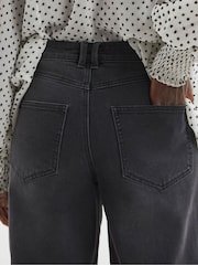 JD Williams Black Authentic Barrel Leg Jeans - Image 3 of 4