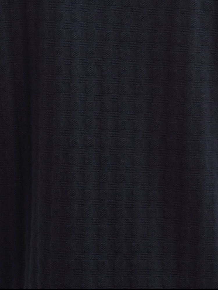 Barbour International Navy Langston Jacquard Polo Shirt - Image 6 of 6