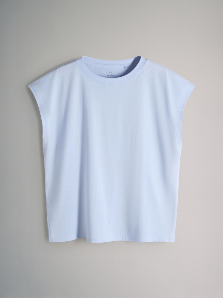 The Set 4 Pack Grown On Sleeve T-Shirt Navy/Light Blue/Stone Brown/Stripe - Image 2 of 6