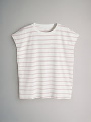 The Set 4 Pack Grown On Sleeve T-Shirt Navy/Light Blue/Stone Brown/Stripe - Image 5 of 6