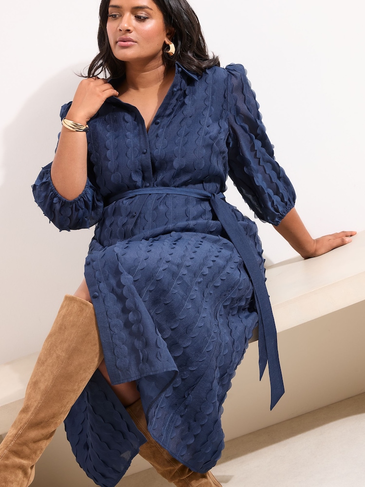 navy shirt dress next Navy Blue/Red Check Mini Long Sleeve Collared Shirt Dress