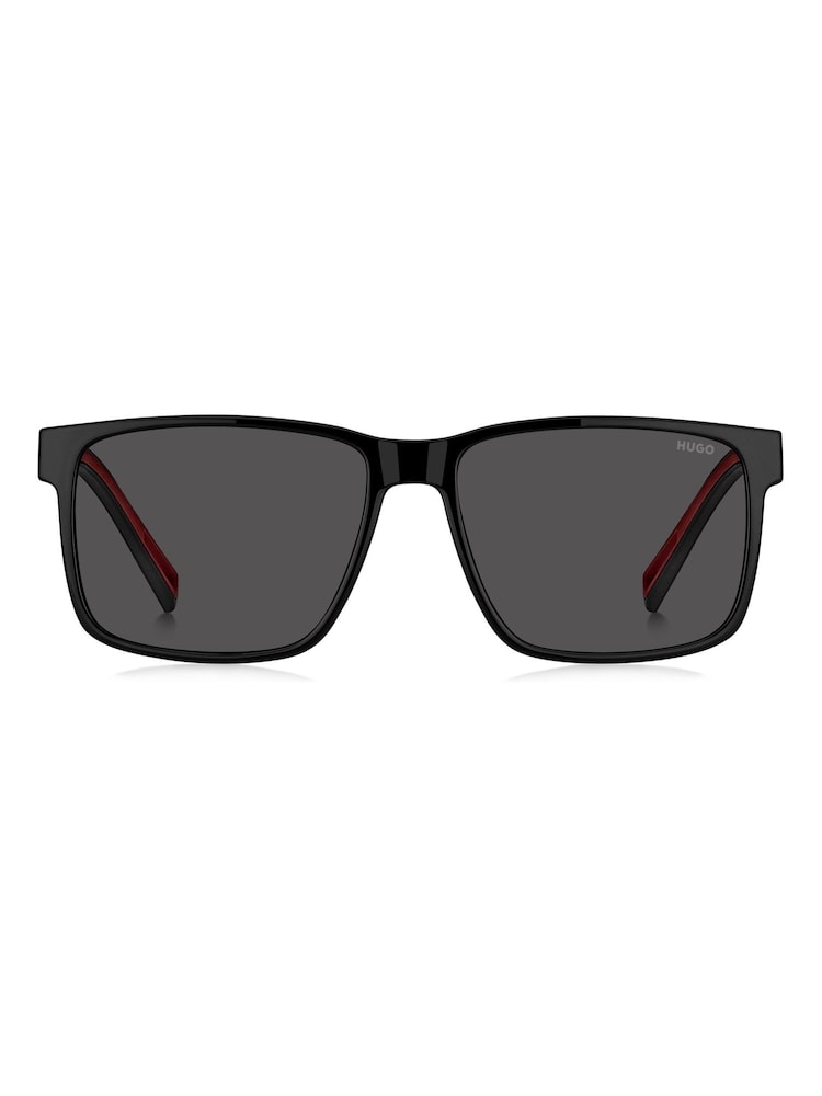 HUGO Black Rectangular Sunglasses - Image 1 of 5 HUGO Black Rectangular Sunglasses - Image 1 of 5
