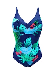 Pour Moi Blue Palermo Contour Tummy Control Swimsuit - Image 3 of 4