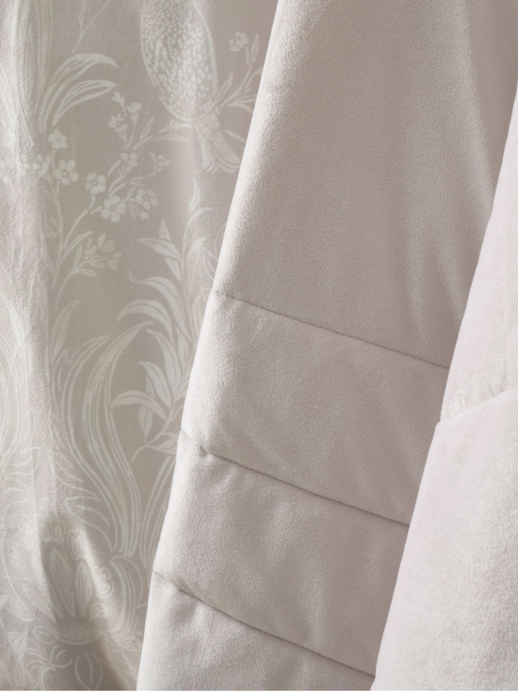 Bridgerton by Catherine Lansfield Natural Regal Soft Velvet Quilted Bedspread - Image 3 of 3 Bridgerton by Catherine Lansfield Natural Regal Soft Velvet Quilted Bedspread - Image 3 of 3