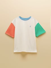 Joules Boys' Let's Go Colourblock T-Shirt - Image 1 of 4