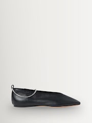 Loeffler Randall Black Emery Dark Satin Shoes - Image 1 of 5