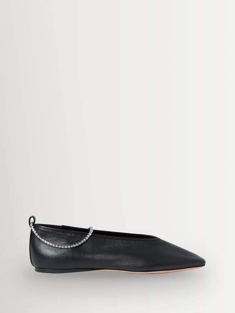 Loeffler Randall Black Emery Dark Satin Shoes - Image 1 of 5