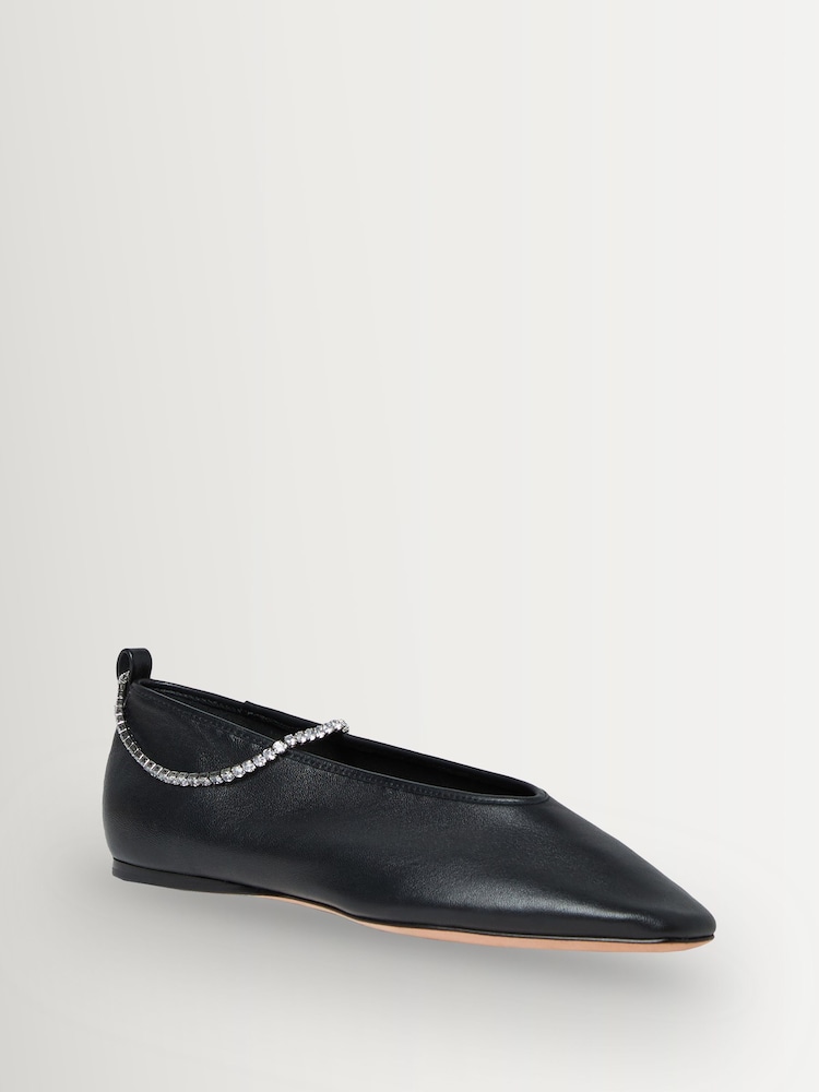 Loeffler Randall Black Emery Dark Satin Shoes - Image 2 of 5