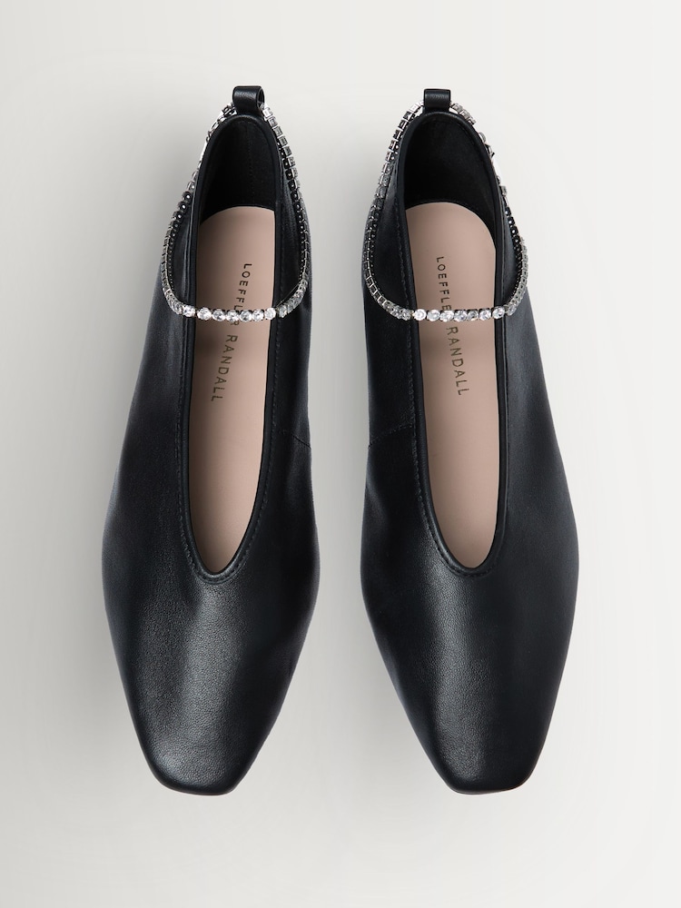 Loeffler Randall Black Emery Dark Satin Shoes - Image 5 of 5