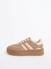 Lipsy Taupe Standard Fit Chunky Gum Sole Sports Trainers - Image 6 of 6
