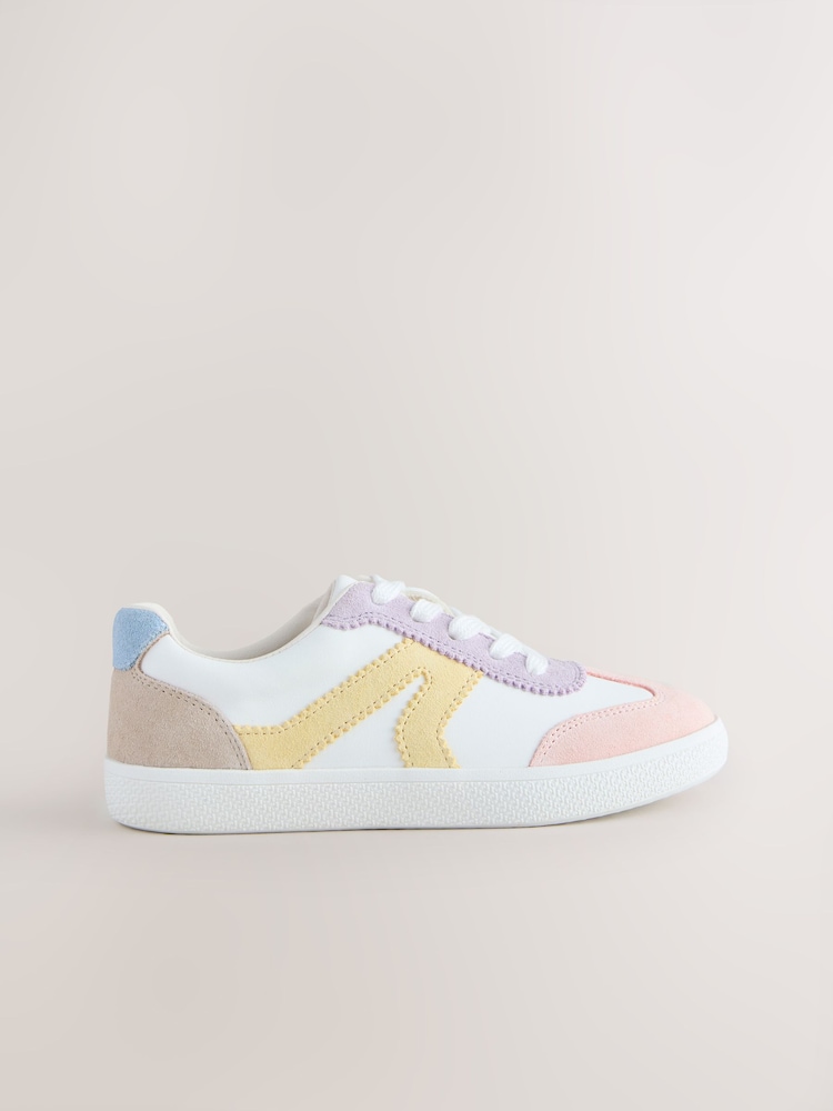 Multi Pastel Standard Fit (F) Retro Trainers - Image 2 of 6 Multi Pastel Standard Fit (F) Retro Trainers - Image 2 of 6