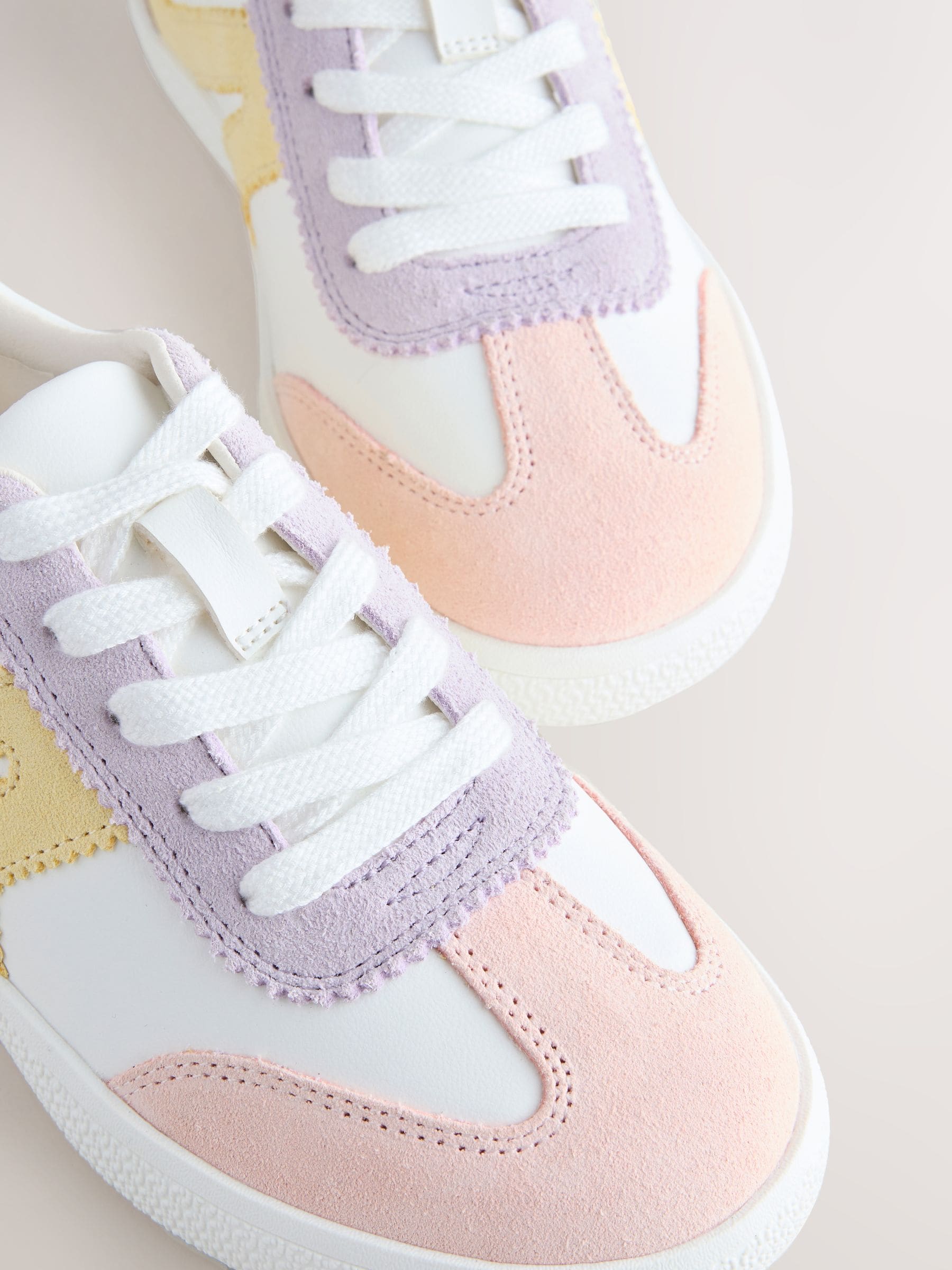 Buy Multi Pastel Wide Fit (G) Retro Trainers from Next Canada