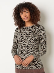 M&Co Natural Crew Neck Jumper - Image 1 of 5
