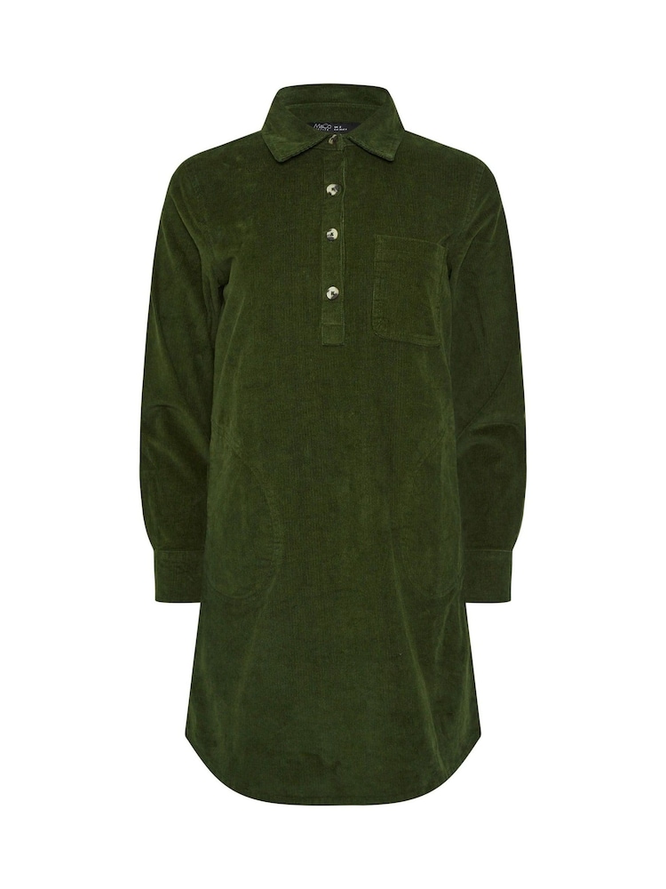 M&Co Green Petite Cord Tunic Dress - Image 5 of 5 M&Co Green Petite Cord Tunic Dress - Image 5 of 5