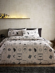 Catherine Lansfield Black/Natural Enchanted Witchcraft Reversible Duvet Cover Set - Image 3 of 5