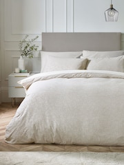 Catherine Lansfield Champagne Gold Corded Leaves Duvet Cover Set - Image 2 of 4