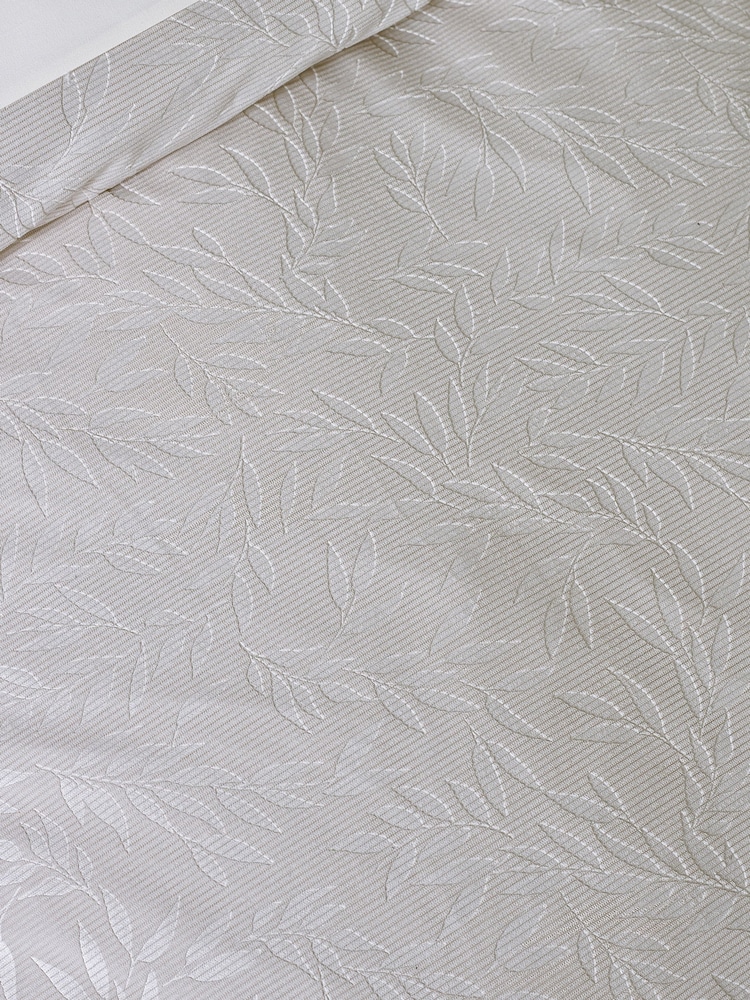 Catherine Lansfield Champagne Gold Corded Leaves Duvet Cover Set - Image 4 of 4