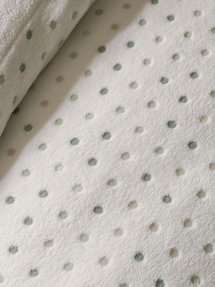 Catherine Lansfield Natural Cosy Spot Fleece Duvet Cover Set - Image 3 of 3 Catherine Lansfield Natural Cosy Spot Fleece Duvet Cover Set - Image 3 of 3
