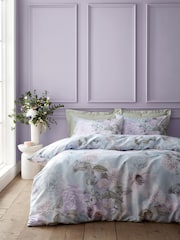RHS Blue Floral Serenity So Soft Duvet Cover Set - Image 1 of 5
