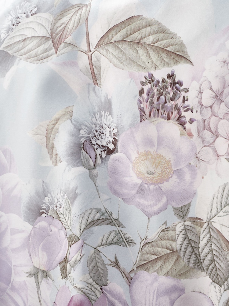RHS Blue Floral Serenity So Soft Duvet Cover Set - Image 5 of 5 RHS Blue Floral Serenity So Soft Duvet Cover Set - Image 5 of 5
