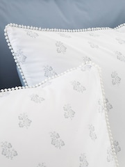 Bianca White Blue Esme Floral Print Reversible Duvet Cover Set - Image 5 of 6