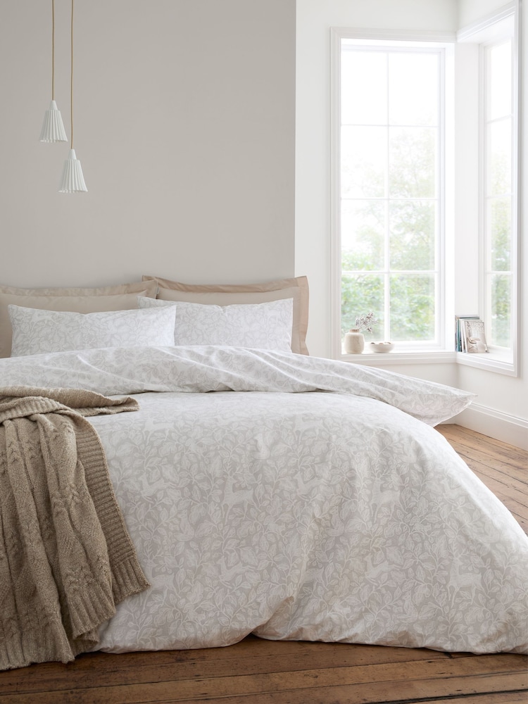 Bianca Natural Woodland Reversible Duvet Cover Set - Image 1 of 5