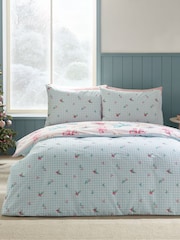 Catherine Lansfield Pink Christmas Bows And Bells Duvet Cover Set - Image 3 of 5