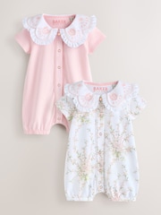 Baker by Ted Baker 2 Pack Collared Rompers - Imaginea 1 din 7