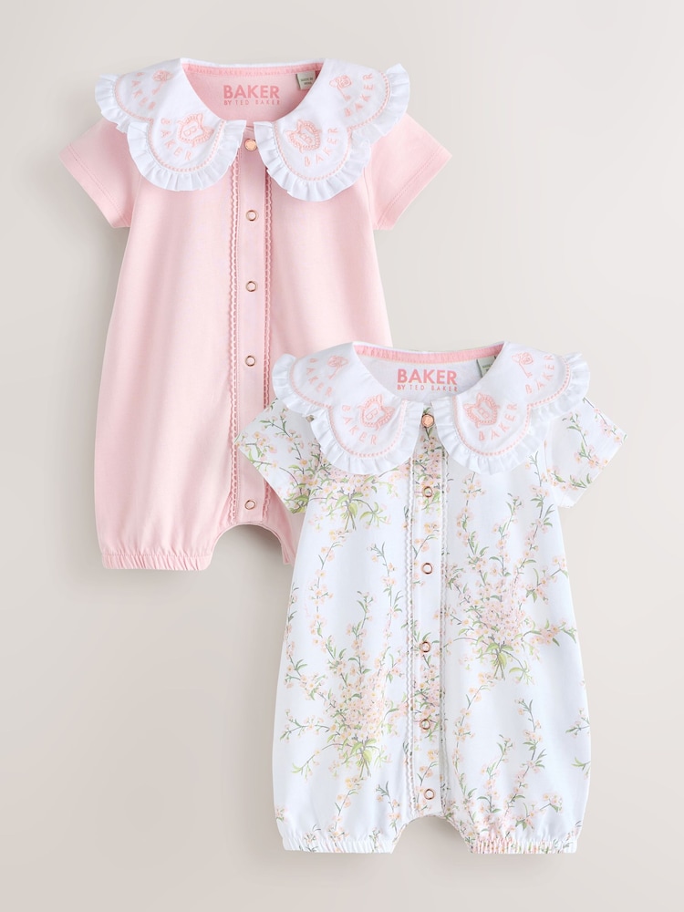 Baker by Ted Baker 2 Pack Collared Rompers - Imaginea 1 din 7