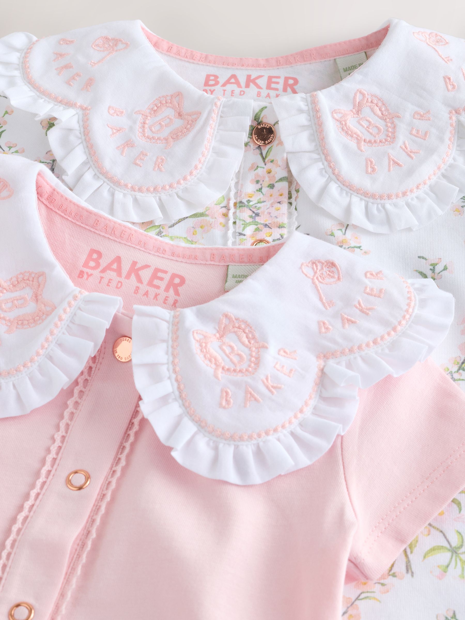 Buy Baker by Ted Baker 2 Pack Collared Rompers from Next USA