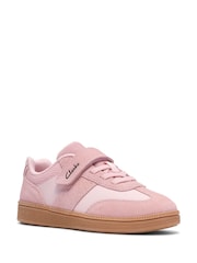 Clarks Pink Cypress Step Kids Trainers - Image 3 of 6