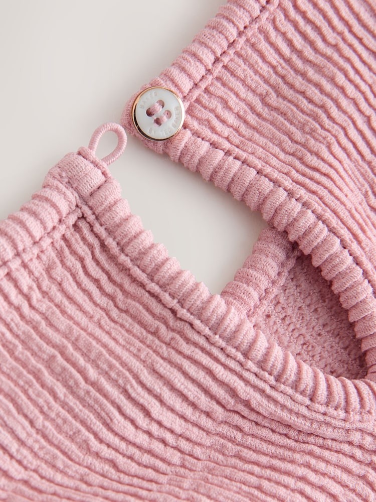 Baker by Ted Baker Textured Bow Long Sleeve Romper - Image 5 of 5